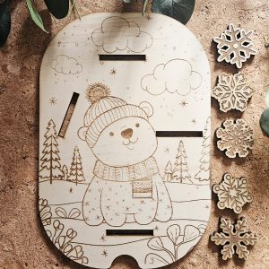 Ourson flocons de neige