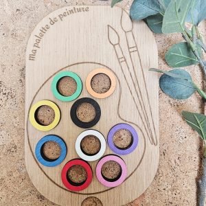 Ma palette de peinture en couleur