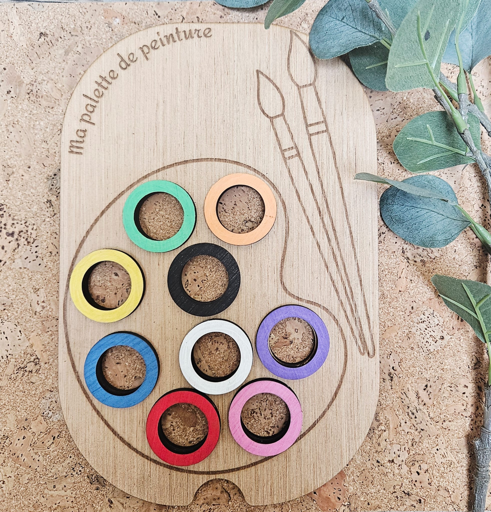 Ma palette de peinture en couleur