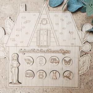 Maisonnette d'affichage "Aujourd'hui chez nounou"