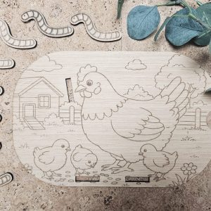 La poule et ses poussins